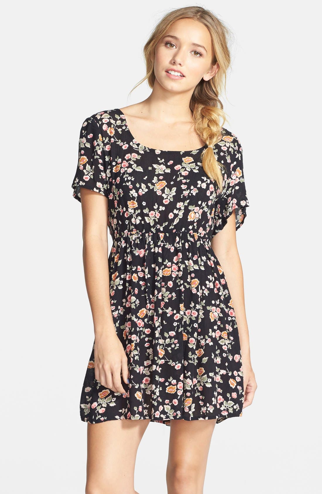 Short Sleeve Babydoll Dress